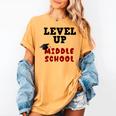Level Up Middle School 5th Grade Graduation Women's Comfort Colors T-Shirt Mustard