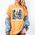 Life Is Short Buy The Book Introvert Skeleton Reading Women's Comfort Colors T-Shirt Mustard