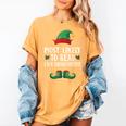 Most Likely To Read A Book Matching Christmas Elf Women's Comfort Colors T-Shirt Mustard