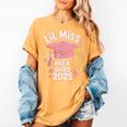 Little Miss Pre-K Grad 2025 Preschool Graduation Girls Kids Women's Comfort Colors T-Shirt Mustard