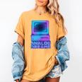 Lofi Reverie Analog Dreams Pixel 90s Desktop VHS Nostalgia Women's Comfort Colors T-Shirt Mustard