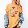 I Love 70's Music Retro Style Nostalgia Cassette 1970s Party Women's Comfort Colors T-Shirt Mustard