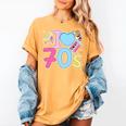 I Love 70's Retro Style Nostalgia Vibe 1970's Party Premium Tri-Blend Women's Comfort Colors T-Shirt Mustard