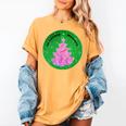 In Loving Memory Cancer Christmas Tree Memorial Women's Comfort Colors T-Shirt Mustard In Loving Memory Cancer Christmas Tree Memorial Women's Comfort Colors T-Shirt Mustard
