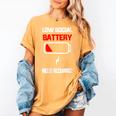 Low Social Battery Need Recharge Introvert Self-Care Women's Comfort Colors T-Shirt Mustard