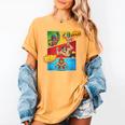Lucha Libre Comic Book Mexican Wrestling Cartoon Wrestler Women's Comfort Colors T-Shirt Mustard