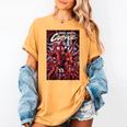 Marvel Spider-Man Eddie Brock Carnage Comic Book Cover Women's Comfort Colors T-Shirt Mustard