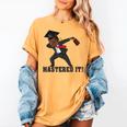 Masters Graduation Mastered It Dabbing Man Tee Women's Comfort Colors T-Shirt Mustard