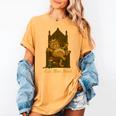 Medieval Cat Sarcastic Queen Lazy King Introvert Kitty Women's Comfort Colors T-Shirt Mustard