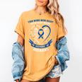 In Memory Of Husband Colon Cancer Awareness Memorial Women's Comfort Colors T-Shirt Mustard In Memory Of Husband Colon Cancer Awareness Memorial Women's Comfort Colors T-Shirt Mustard