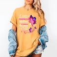 In Memory Of Mom I Know Heaven Beautiful Place Wings Angel Women's Comfort Colors T-Shirt Mustard