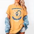 In Memory Of Nanny Colon Cancer Awareness Memorial Women's Comfort Colors T-Shirt Mustard In Memory Of Nanny Colon Cancer Awareness Memorial Women's Comfort Colors T-Shirt Mustard