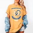 In Memory Of Niece Colon Cancer Awareness Memorial Women's Comfort Colors T-Shirt Mustard