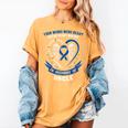 In Memory Of Uncle Colon Cancer Awareness Memorial Women's Comfort Colors T-Shirt Mustard