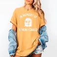 In Memory Of When I Cared Adult Humor Don't Care Women's Comfort Colors T-Shirt Mustard