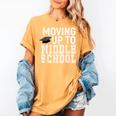 Moving Up To Middle School Elementary School Graduation Women's Comfort Colors T-Shirt Mustard
