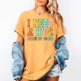I Need A Huge Stack Of Books Reading Bookworm Joke Women's Comfort Colors T-Shirt Mustard