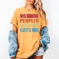 No People Only Cats Introvert Women's Comfort Colors T-Shirt Mustard