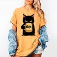 Nope Coffee Cat – Introvert Humor Monday Kitty Women's Comfort Colors T-Shirt Mustard