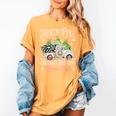 North Pole Tree Farm Merry Christmas Holiday Scene Nostalgia Women's Comfort Colors T-Shirt Mustard North Pole Tree Farm Merry Christmas Holiday Scene Nostalgia Women's Comfort Colors T-Shirt Mustard