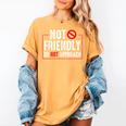 Not Friendly Do Not Approach Witty Introvert Tee Women's Comfort Colors T-Shirt Mustard