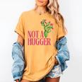Not a Hugger Sarcastic Introvert Cactus Theme Women Women's Comfort Colors T-Shirt Mustard Not a Hugger Sarcastic Introvert Cactus Theme Women Women's Comfort Colors T-Shirt Mustard