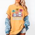 Nothing Beats Reading Rock Paper Scissors Books Lover Women's Comfort Colors T-Shirt Mustard