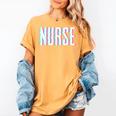 Nurse Glitch Aesthetic Graduation Nurse Glitch Graphic Art Women's Comfort Colors T-Shirt Mustard
