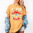 Nurse Live Love Heal Graduation Appreciation Valentines Day Women's Comfort Colors T-Shirt Mustard