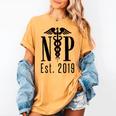 Nurse Practitioner Graduation NP Est 2019 Shirt Women's Comfort Colors T-Shirt Mustard