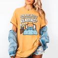 Orange Cat Reading Book 67 Six Seven Meme Women's Comfort Colors T-Shirt Mustard Orange Cat Reading Book 67 Six Seven Meme Women's Comfort Colors T-Shirt Mustard