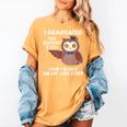 Owl Elementary Graduation Shirt-6th Grade Graduation Women's Comfort Colors T-Shirt Mustard