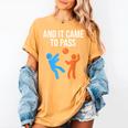 And It Came To Pass Book Of Mormon LDS Missionary Women's Comfort Colors T-Shirt Mustard