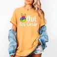 Peace Out 5th Grade Tie Dye Graduation Class Of 2026 Women's Comfort Colors T-Shirt Mustard