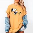 Peanuts Graduation Squad Snoopy Woodstock Raglan Baseball Tee Women's Comfort Colors T-Shirt Mustard
