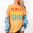 People Think I'm Shy I Introvert Women's Comfort Colors T-Shirt Mustard