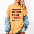 PGY Done Medical Training Residency Fellowship Graduation Women's Comfort Colors T-Shirt Mustard