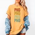 PHD Graduation Doctorate Women's Comfort Colors T-Shirt Mustard
