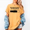 Phlebotomist In Progress Phlebotomy School Graduation Women's Comfort Colors T-Shirt Mustard