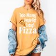 Pizza Lover Saying Introvert Anti Social Humor Foodie Women's Comfort Colors T-Shirt Mustard