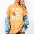 Pizza Lover Saying Introvert Anti Social Humor Foodie Women's Comfort Colors T-Shirt Mustard