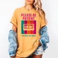Please Be Patient I'm From The 1900s Retro Cassette Tape Women's Comfort Colors T-Shirt Mustard