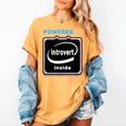Powered By Introvert Inside Embrace Your Quiet Strength Women's Comfort Colors T-Shirt Mustard Powered By Introvert Inside Embrace Your Quiet Strength Women's Comfort Colors T-Shirt Mustard