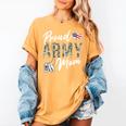 Proud Army Mom Army Graduation Mom US Army Mom Women's Comfort Colors T-Shirt Mustard