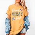 Proud Army Wife Army Graduation Wife US Army Wife Women's Comfort Colors T-Shirt Mustard Proud Army Wife Army Graduation Wife US Army Wife Women's Comfort Colors T-Shirt Mustard