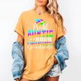 Proud Auntie Of Kindergarten Graduate 2025 Graduation Auntie Women's Comfort Colors T-Shirt Mustard