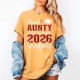 Proud Aunty Of a Class Of 2026 Graduate Senior Graduation Women's Comfort Colors T-Shirt Mustard