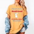Proud Boyfriend Of 2018 Graduate Dabbing Graduation Women's Comfort Colors T-Shirt Mustard