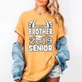 Proud Brother Of A 2019 Senior School Graduation Shirt Women's Comfort Colors T-Shirt Mustard