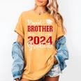 Proud Brother Of a Class Of 2024 Graduate For Graduation Women's Comfort Colors T-Shirt Mustard